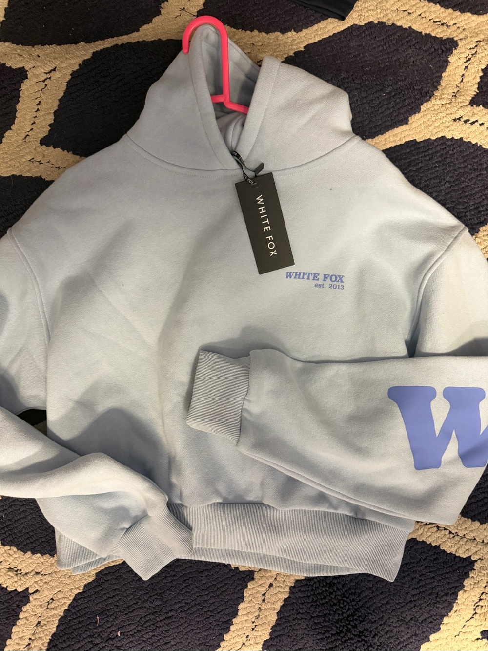 NWT White Fox Hoodie.